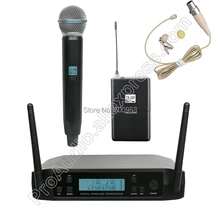 MICWL BLX24 1 ручной 1 бежевый отворот Беспроводная микрофонная система для караоке церковный клуб UHF 610-650 МГц Частота регулируемая