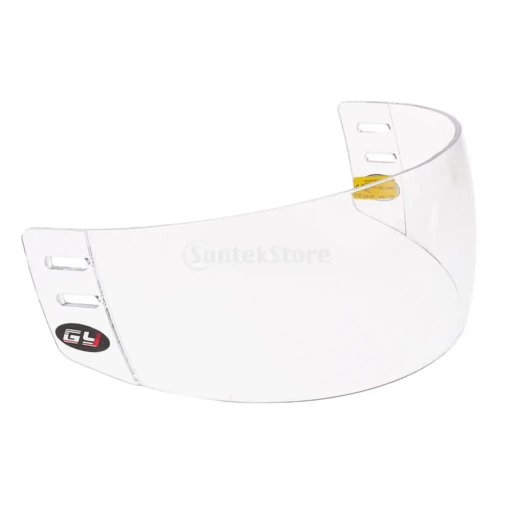 CE Approved Anti-fog Anti-scratch Ice Hockey Visor Shield with Mounting Hardware Plus Dustproof Helmet Equipment Storage Bag