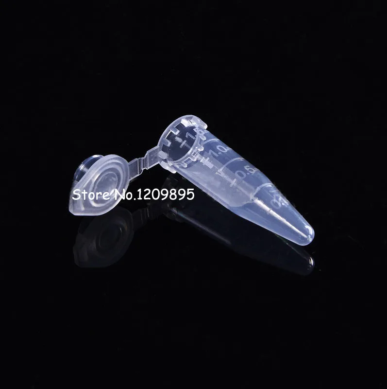 

100PCS/Pack 1.5ml Polypropylene Plastic Centrifuge Tube Attached Caps Maximum Speed: 15000r/min Fee Shipping