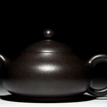 Нефритовый молочный чайник исинский чайник Цзы-Ша полностью ручной работы подлинный чайник печи Zhu mud black King Kong special