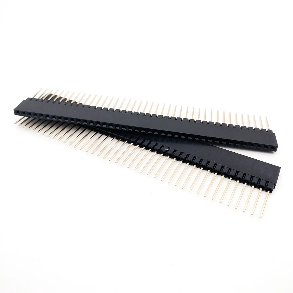 

20Pcs 2.54mm Pitch 1x40 Pin 40 Pin Female Single Row Long Pin Header Strip