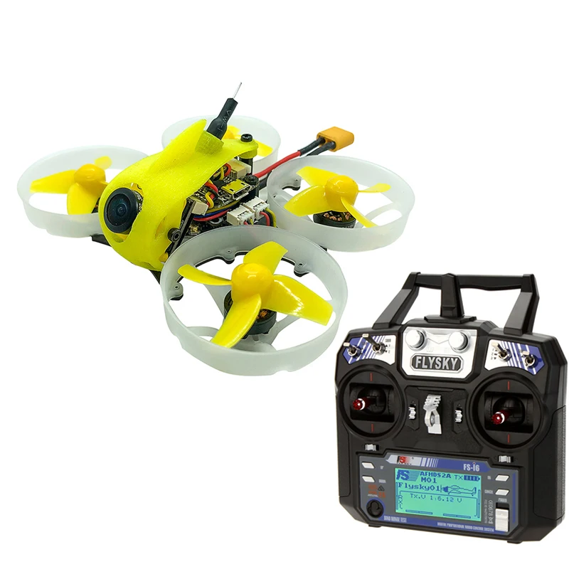 Полноскоростной бесщеточный Квадрокоптер TinyLeader BWhoop 2-3S FPV с FS-i6 передатчиком TX 25-600mw VTX 1103