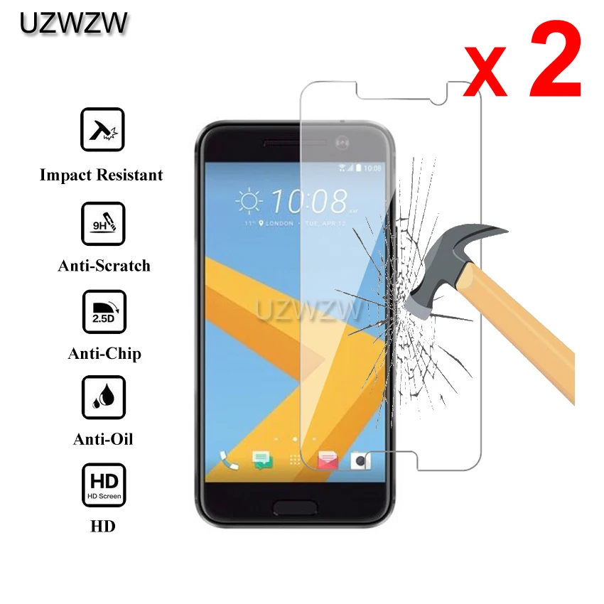 

2pcs For HTC 10 One M10 Premium 2.5D 0.26mm Tempered Glass Screen Protector For HTC 10 One M10 Protective Glass