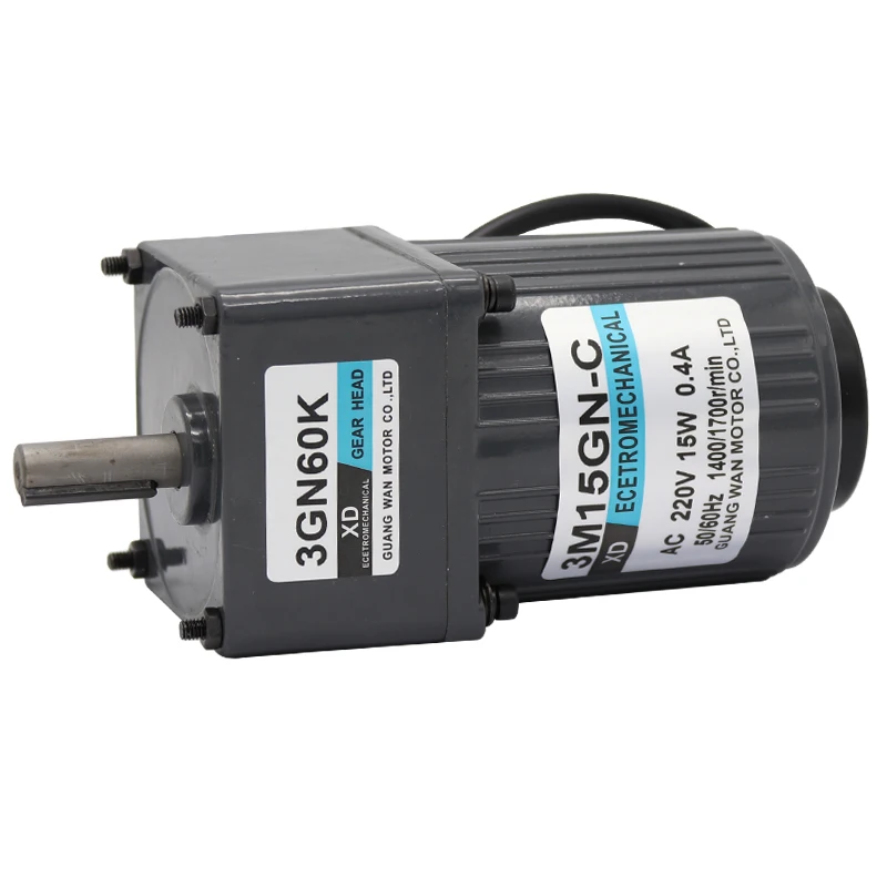 

3I/RK15GN-C 220V AC Adjustable Speed Motor, 15W Unidirectional Low Speed Motor, Induction Motor, Mini Gear Reducer Motor