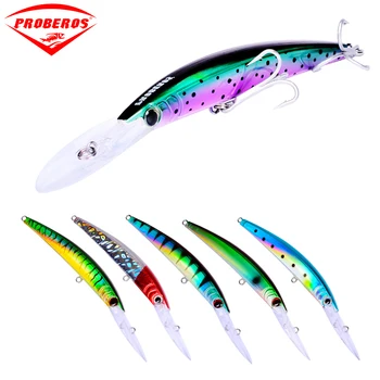 

10pcs/lot New Arrival Fishing Lure 10 Colors Bass Crank Bait 7"-17.78cm/0.963oz-27.31g with 2/0# Hooks Fishing Baits