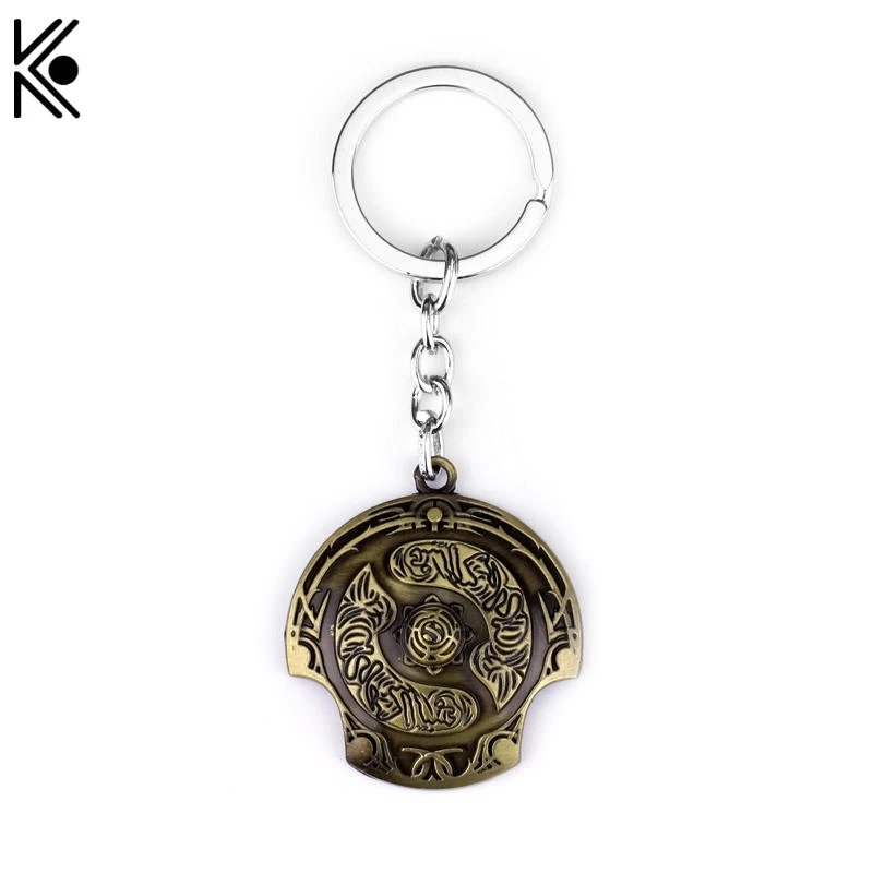 

Game Series DOTA 2 Immortal Champion Shield Key Chain dota Car Key Chain For Men Jewelry Accessories Gift jordan keychain