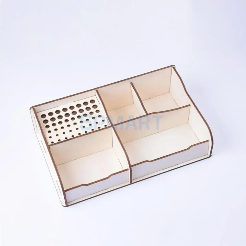 DIY Basewood Portable Action Figure Model Building Kit Tool Storage Rack Shelf for Gundam