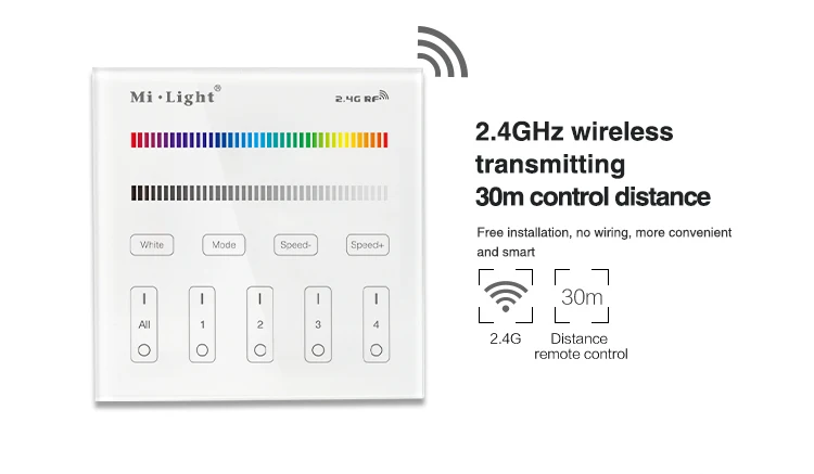 2,4G Mi-светильник B3 T3 модель 4 зоны RGB RGBW настенный светодиодный сенсорный переключатель панель Пульт дистанционного управления для MI светильник RGBW RGB контроллер