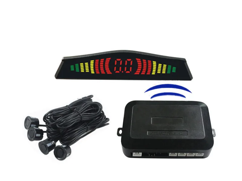imágenes para Envío gratis LED inalámbrico sensor de aparcamiento, LED del Revés del coche Del Radar con 4 Sensores, 6 sensores de color imágenes para Envío gratis LED inalámbrico sensor de aparcamiento, LED del Revés del coche Del Radar con 4 Sensores, 6 sensores de color