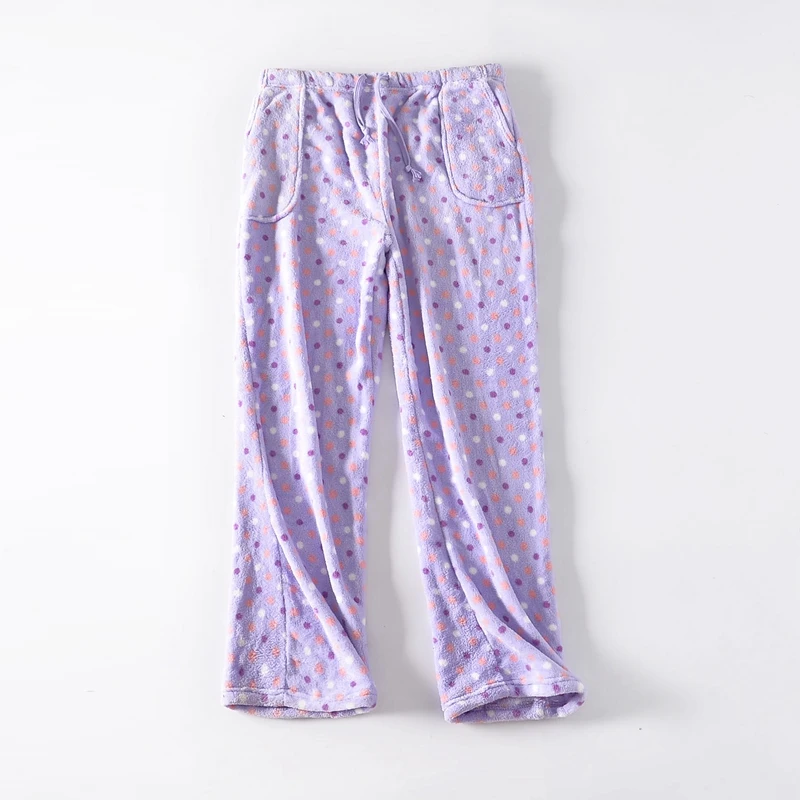 

Free shipping,Eur Plus size woman comfortable velvet Sleep Bottoms,womens winter warm thick pajama pants,loose trousers femme
