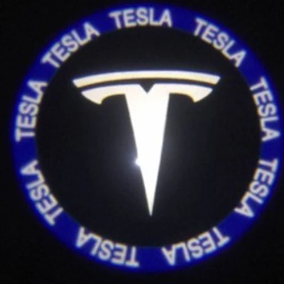 2 шт./лот Автомобильная дверь с электроприводом лампа для Tesla модель S модель X модель 3 модель Y освещение земли при открывании двери Добро пожаловать Свет лазерный проектор логотипа - Испускаемый цвет: T2