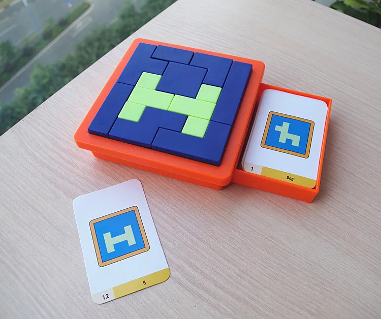 Rompecabezas Tangram Juguetes juegos niños juguetes educativos plástico vintage mental educativos Juguetes para niños rompecabezas