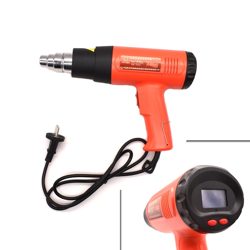 

Hot Air Gun With LCD Display Variable Temp Memory Setting And Wind Speed Adjustment Heat Gun