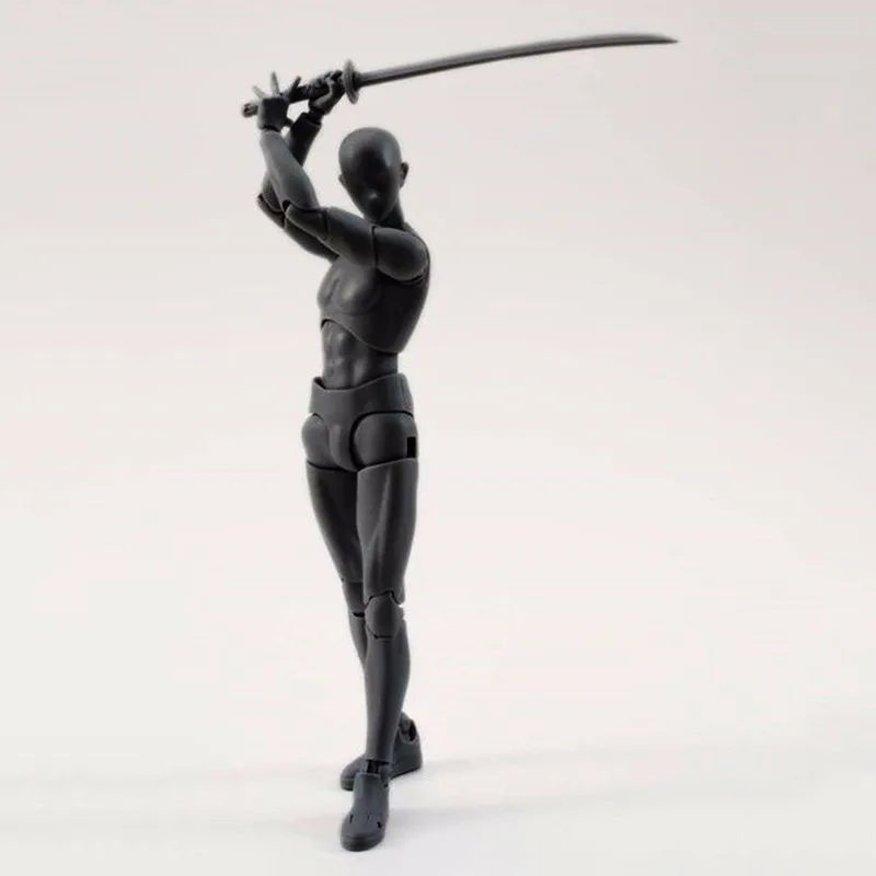 6 Types Body KUN Body Chan SHFiguarts PVC Action Figure DX SET Figma He She Solid Black Pale Orange Gray Ver In Box (6)