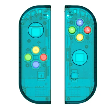 

6 Colors Transparent color L R Controller Joystick Shell Case epair parts With Buttons for Nintend switch joy-con