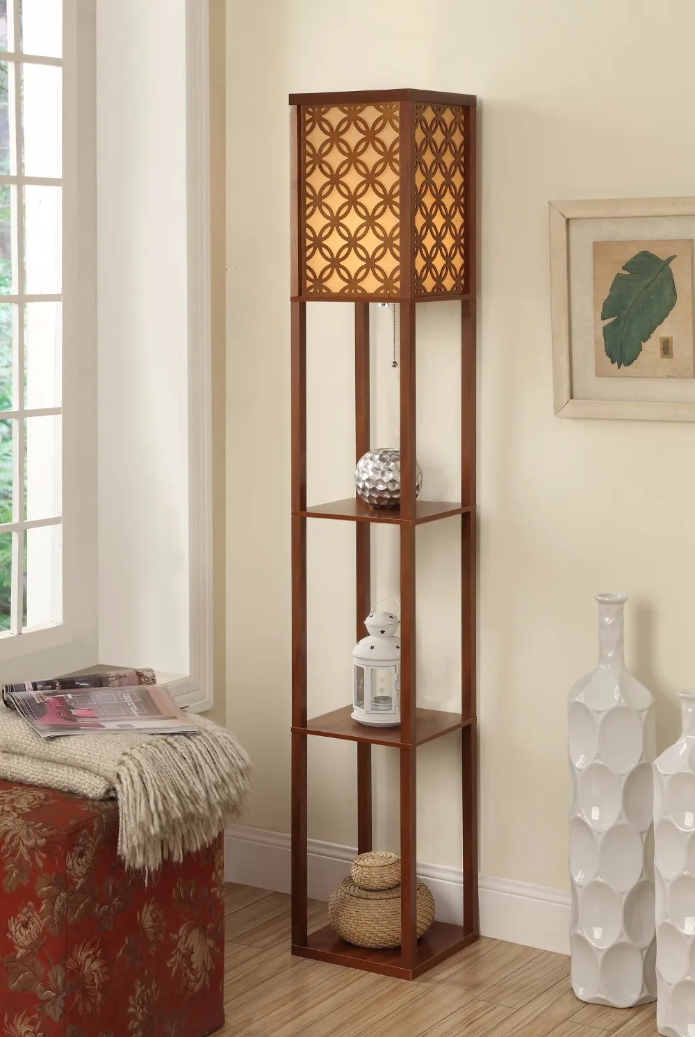 High Quality Ideas Wooden Korean Floor Lamp Modern Minimalist Living Room Light Japanese style Bedroom Bedside Lamp