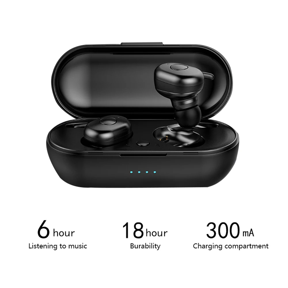 TWS L11 Mini Dual V5.0 беспроводные наушники Bluetooth 3D стерео звуковые с двойным микрофоном и
