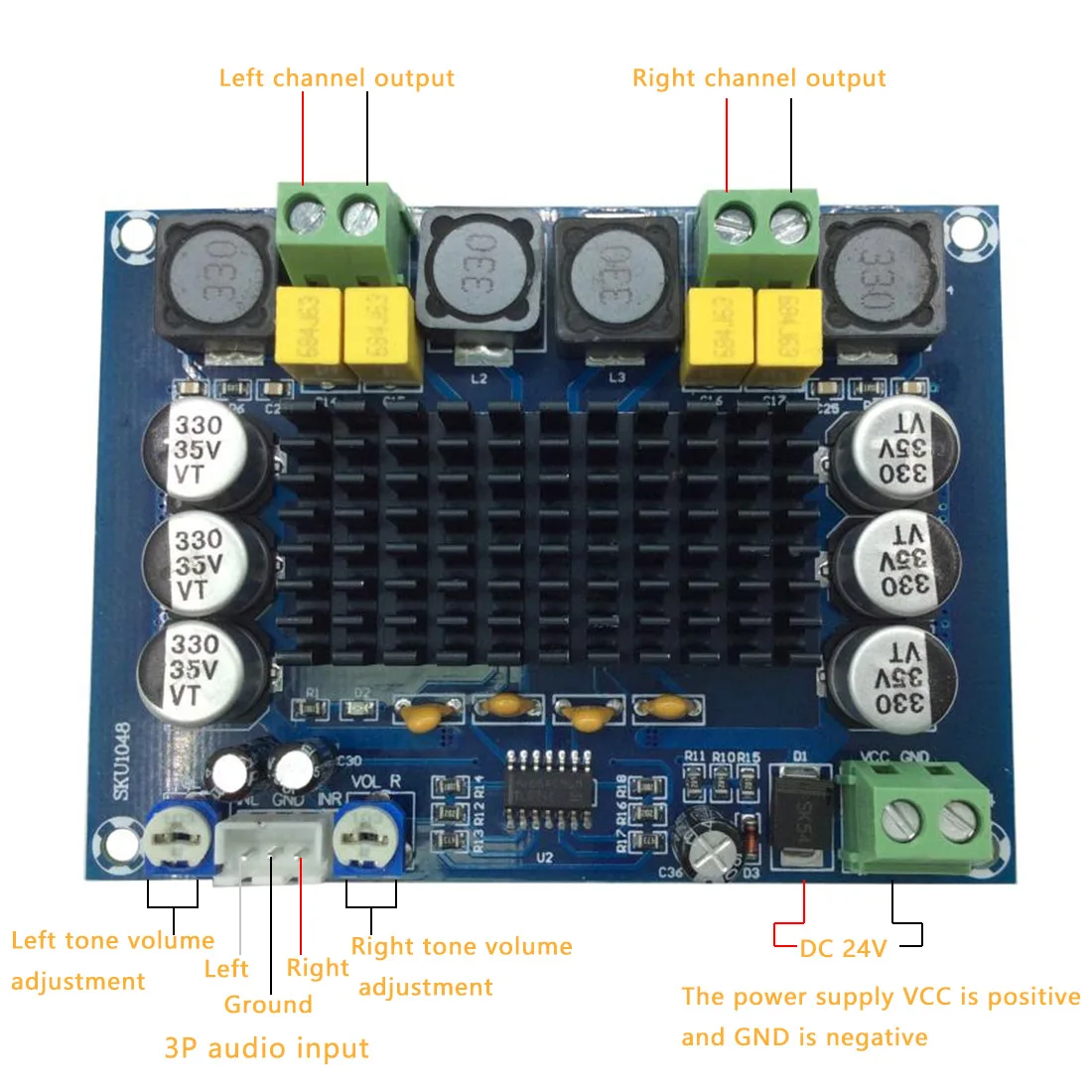 TPA3116D2 2*120 Вт высокомощный цифровой усилитель модуль двухканальный Amplificador доска усилитель звука аудио для динамиков стерео