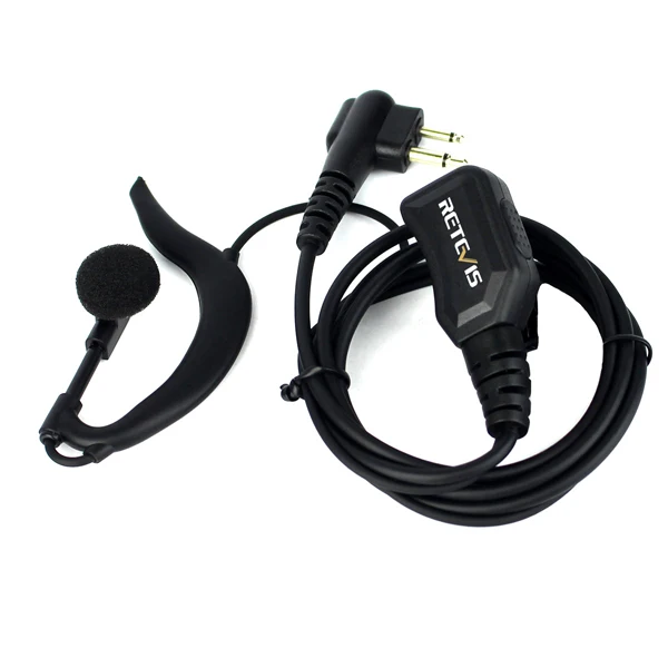 EAL002 Radio Headset 10pcs Volume Adjustable Walkie Talkie Earpiece PTT Mic for