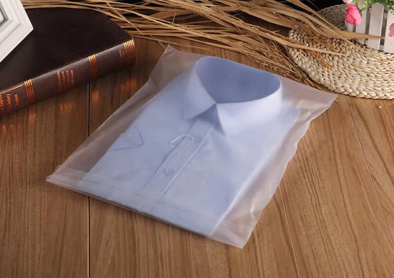 35x45cm Big Frosted Self Adhesive Clothes Plastic Packing Bag 