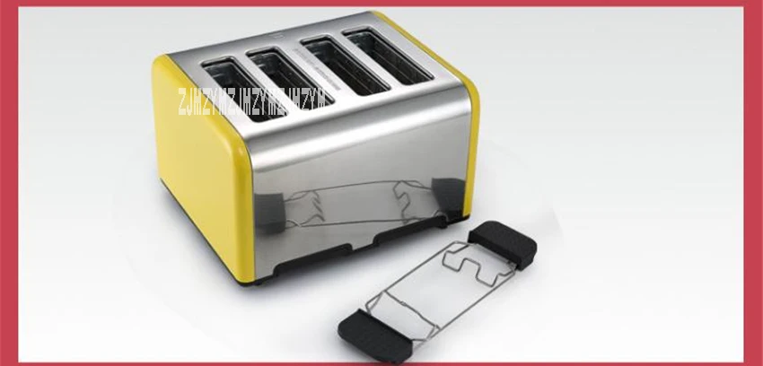 HT-6218 бытовой автоматический электрический тостер коммерческое 6-Шестерни регулировки хлеб машина многофункциональный 4-ломтик хлеба чайник