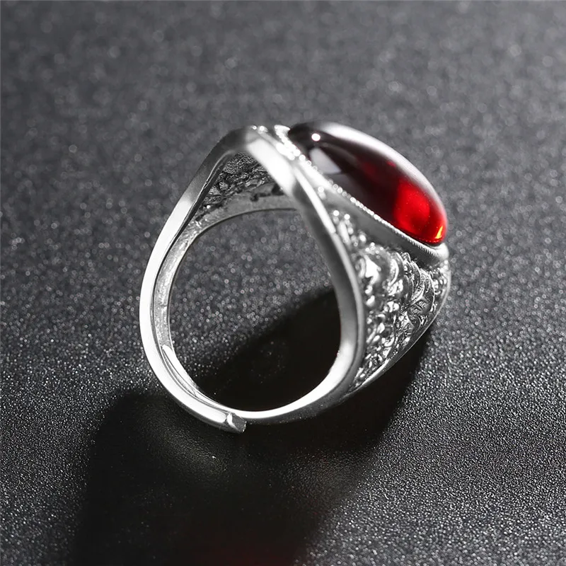 V. YA 925 пробы Серебряное кольцо с большим красным синим камнем дизайн для женщин Модный Стиль Свадебные бренды подарок на день рождения