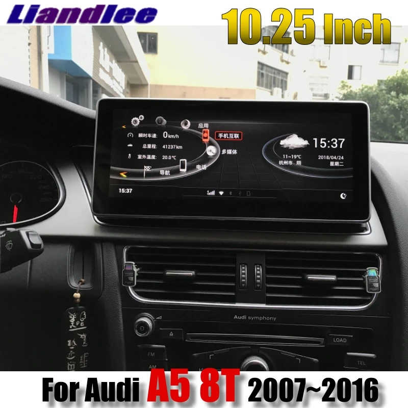 Top Liandlee Car Multimedia Player NAVI 4G RAM For Audi A5 8T 2007~2016 CarPlay Adapter System Radio Stereo GPS WIFI Navigation 4