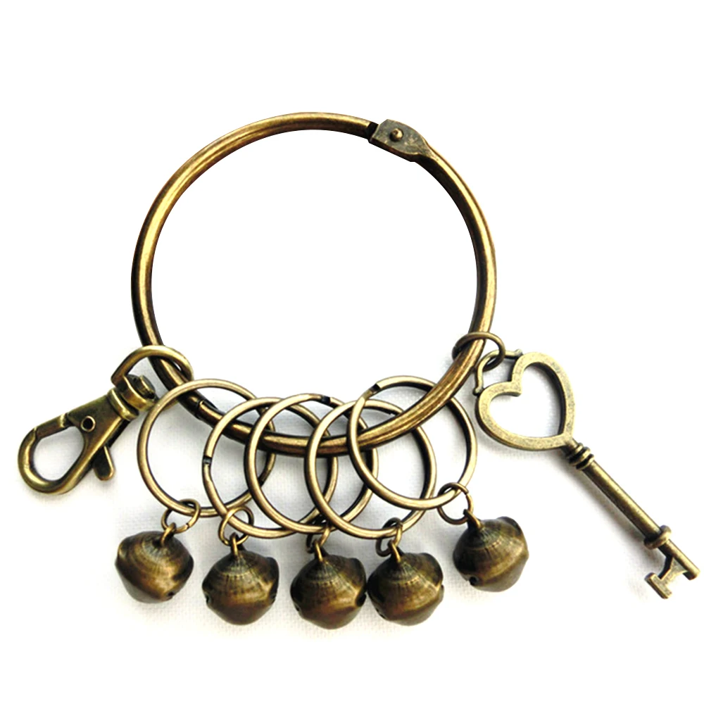 Retro Extra Large Keyring Oversized Brass The bell Clasp Clips Key Hook