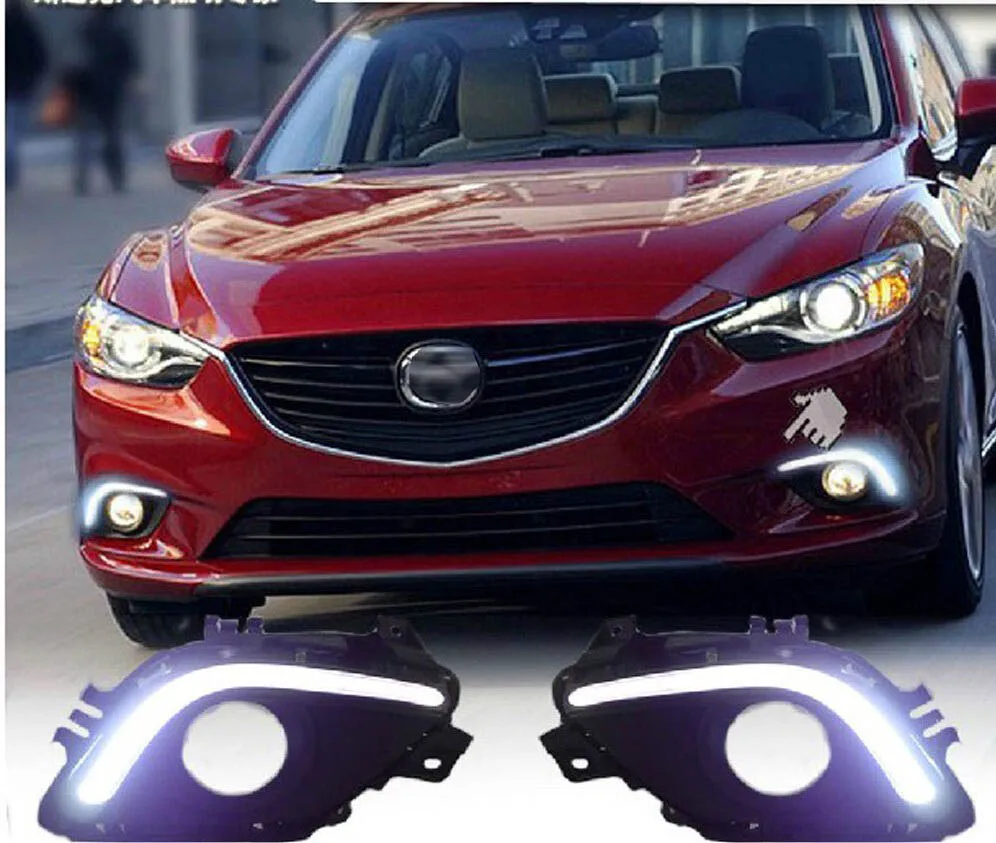 

LIGHTS GUIDE LED DRL Driving Daytime Running Day Front Fog for mazda 6 ATENZA 2014