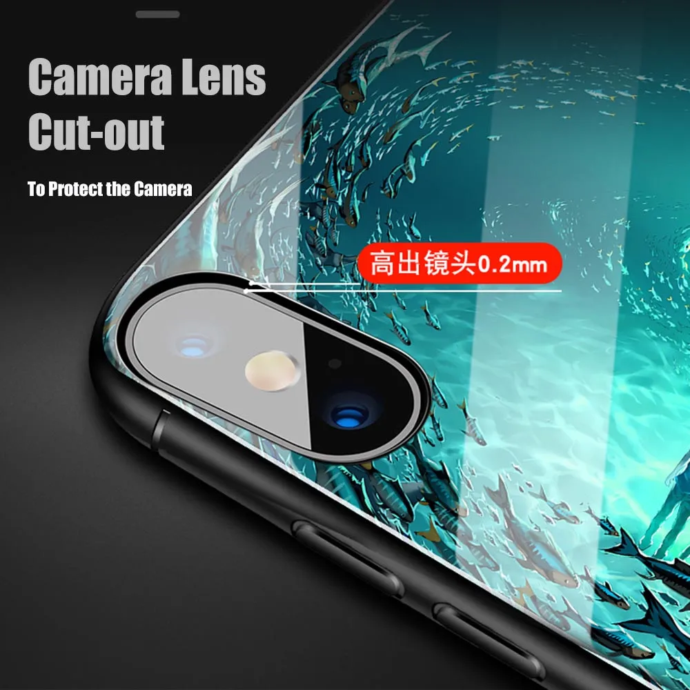 Светящиеся чехлы из закаленного стекла для Xiaomi Mi 9 SE 8 Lite CC9 CC9e MiX3 чехол Redmi Note 7 5 Pro K20