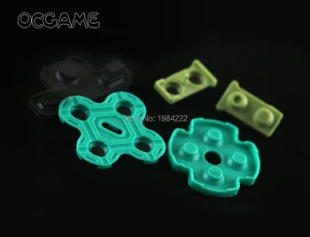 

300sets/lot replacement parts green Conductive rubber silicone rubber for Playstation 3 ps3 controller OCGAME