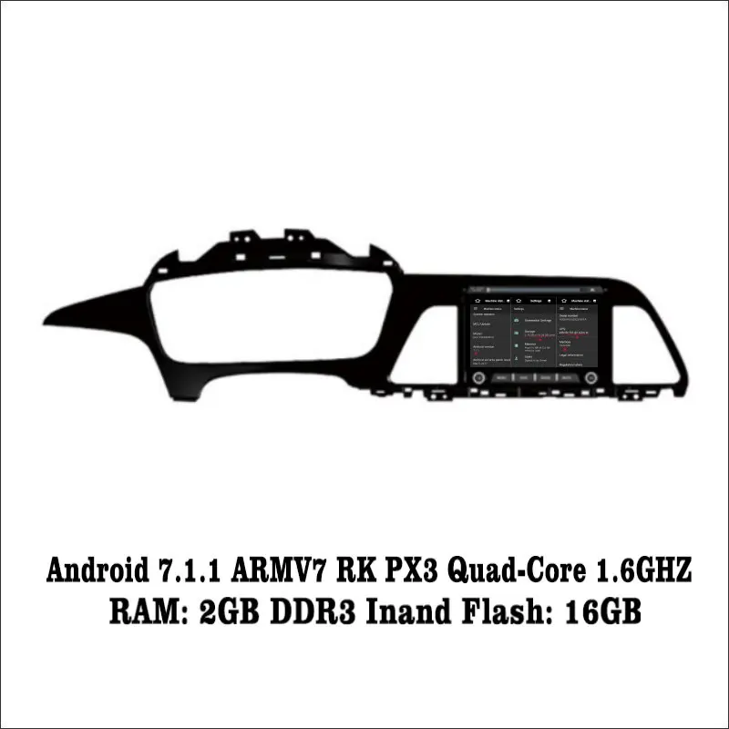 Best Android 7.1 2G RAM For Hyundai Sonata LF 2015~2017 LHD Car Radio Audio Video Multimedia DVD Player WIFI DVR GPS Navi Navigation 1