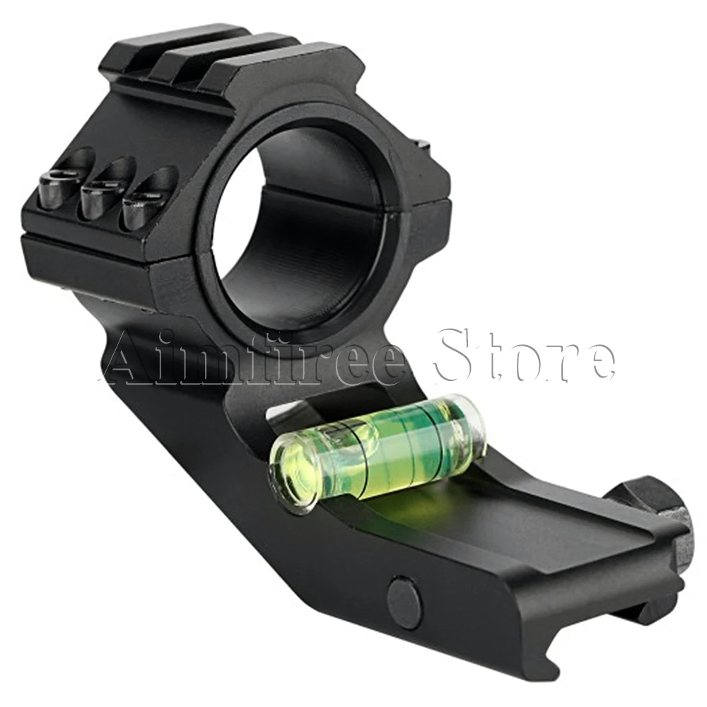 Тактическое консольное крепление 25,4 мм 30 мм кольцо-Крепление прицела с пузырьковым уровнем для 20 мм Пикатинни Вивер рейка