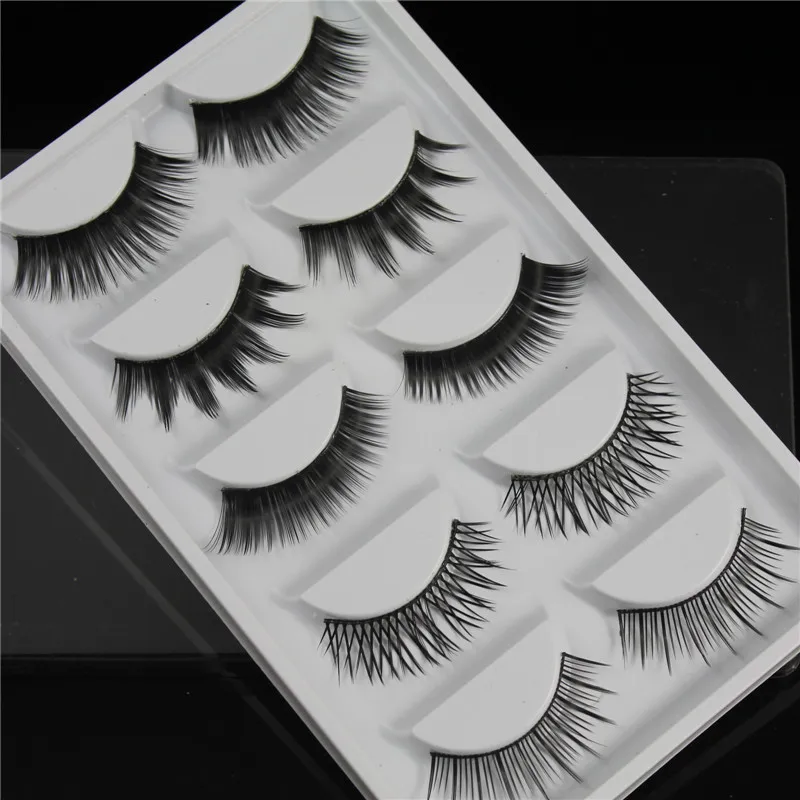 

Mix 5 Pairs false eyelashes thick long black mink eyelashes soft makeup eyelash extension faux lashes