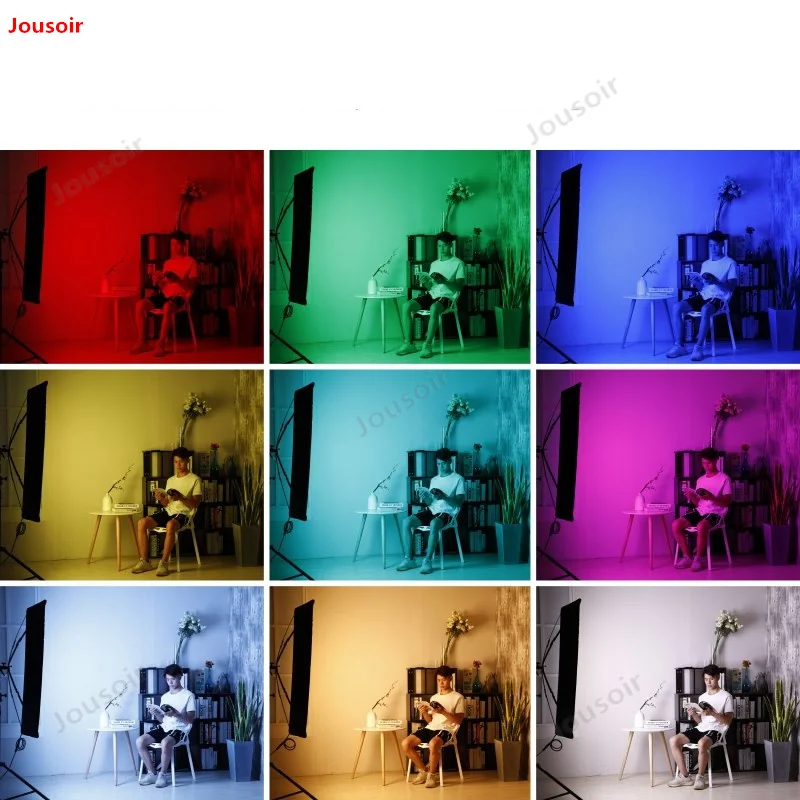 Falconeye портативный светодиодный цветной фотокамера RGB объемная ткань цветной видеосъемки свет RX-748-K8 комплект CD05 T03