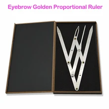 2pcs Eyebrow Golden Ratio Stainless Steel Microblading Permanent Makeup Measure Ruler Mean Golden Eyebrow Tool