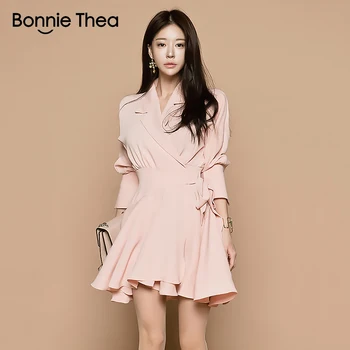 

bonnie thea sexy Women summer dress femme elegant pink slim dress sweet office work party ladies dresses womens vestidos clothes