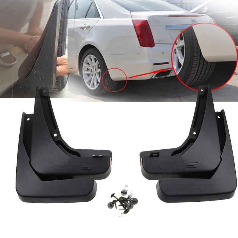 Car Mudguard Fit for Cadillac CTS 2014 2015 2016 Car Splash Guards Mud