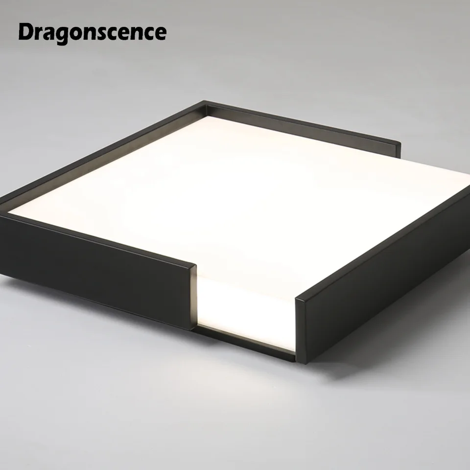 

Dragonscence Black White art Modern LED ceiling chandelier simple chandelier lamp for dining room balcony bedroom living room