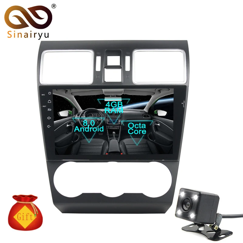 

Sinairyu 9 inch Android 8.0 8 Core 4G RAM Car DVD GPS For Subaru WRX Forester 2014 2015 2016 WIFI Autoradio Multimedia Stereo
