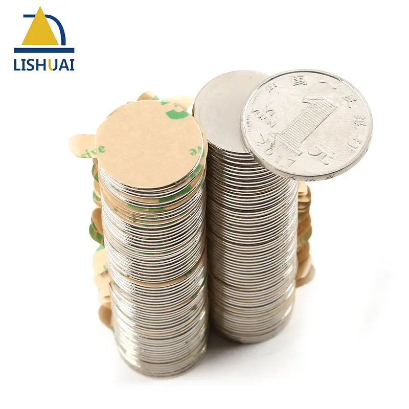 20 pcs/lot NdFeB Disc with 3M Adhesive Dia 20x1 mm Magnet Strong Neodymium Magnets Rare Earth Permanent | Обустройство дома