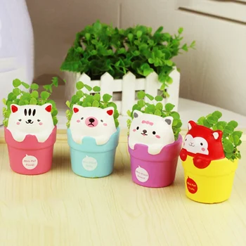 

Creative Ceramic Flowerpot Planter Bonsai Garden Pots Planters Jardin Bonsai Desk Succulent Flower Pot Cute Animal Pots