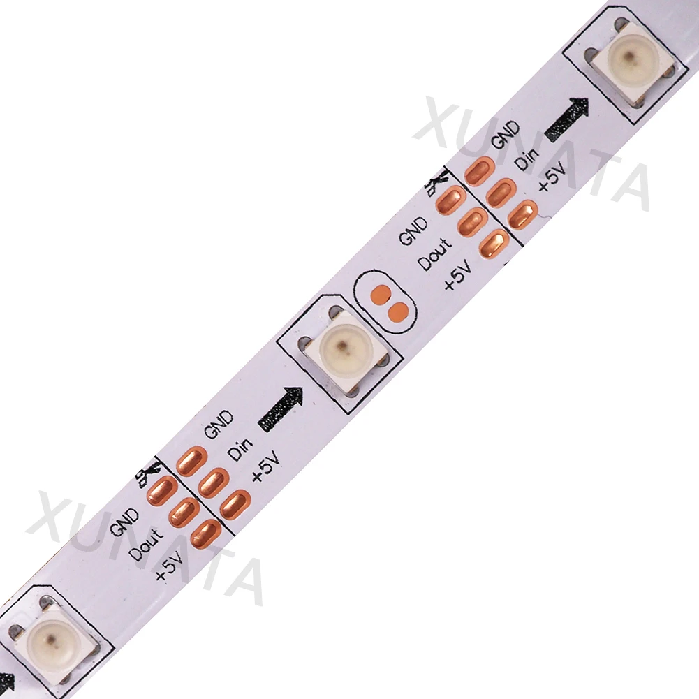USB Светодиодная лента RGB WS2812B DC5V 1 м/2 м/3 м/4 м/5 м WS2811 IC встроенный SMD 5050 адресуемый светодиодный ТВ задний светильник+ USB пульт дистанционного управления