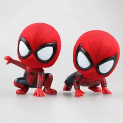 Мини Мстители Amazing Spider-Man супергероя фигурку Figma коллекционные Человек-паук модель коллекционные куклы игрушка в подарок