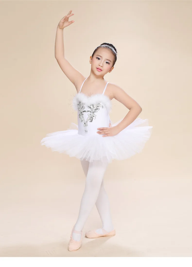 Ballet Tutu Costume Girls Professional Swan Lake Dancewear Stage