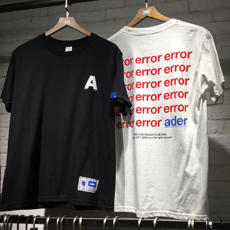 19SS Ader Error T Shirts Men Women Error letter Casual Cotton Ader