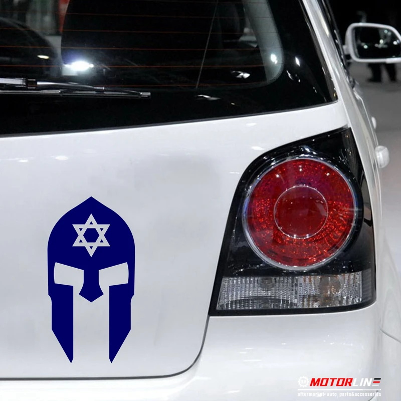 Spartan Mask Star of David Israel Sparta Decal Sticker Car Vinyl Molon Labein Car Stickers from
