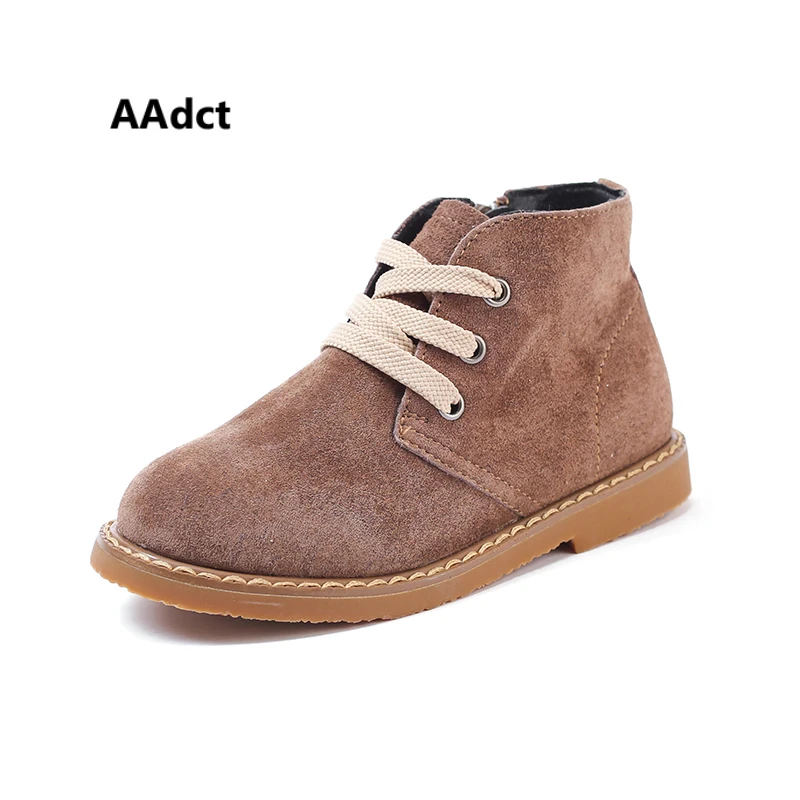 

AAdct Autumn Fashion martin girls boots High quality little kids boots Brand High-quality children shoes for girls cotton