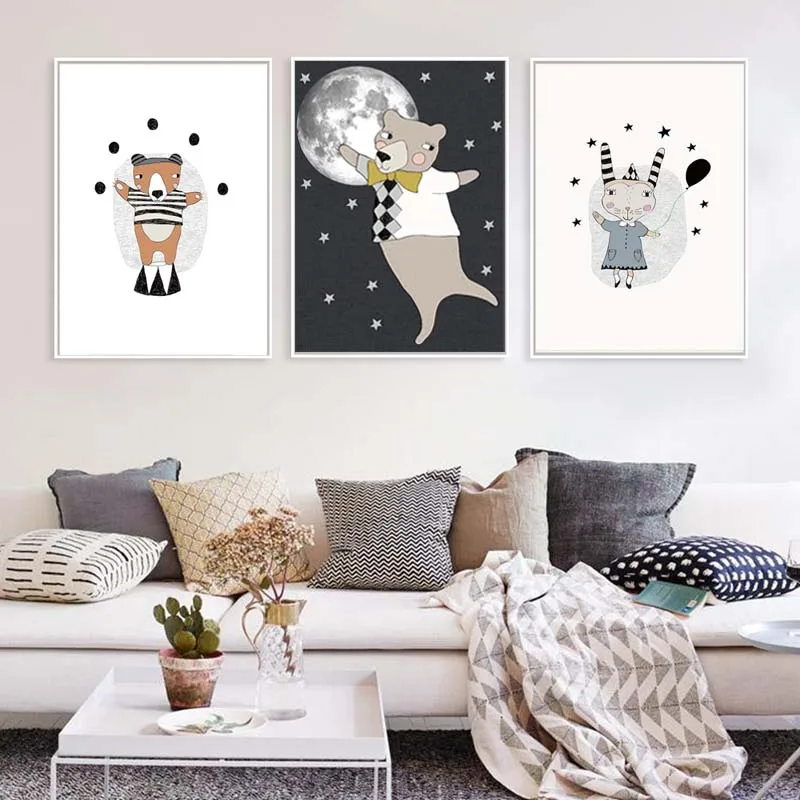 Compra animales arte de la pared para cuarto de niños ...