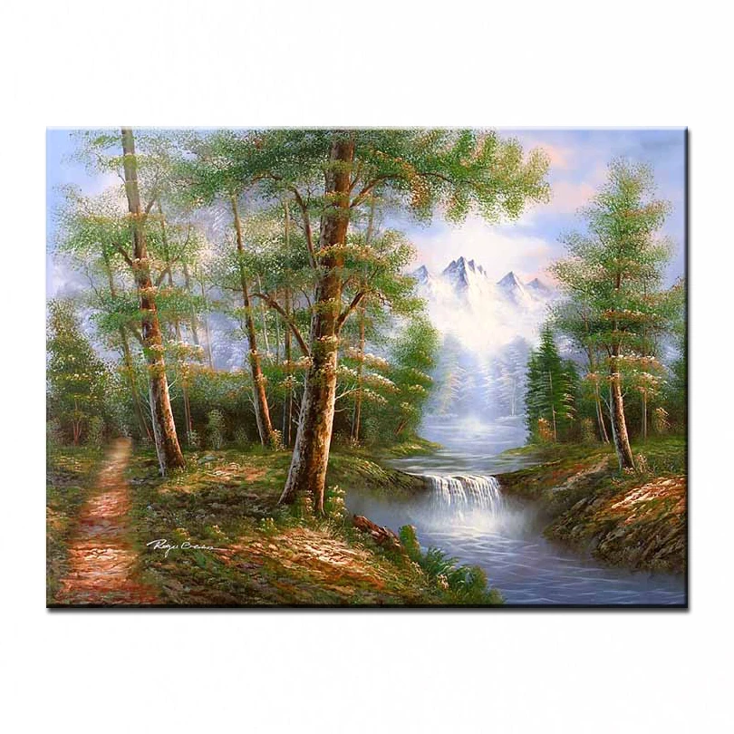 

NEW 100% hand-painted oil painting high quality wall landscape pictures for living room DM-15102633